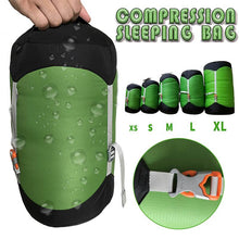 Load image into Gallery viewer, 5 sizes Outdoor Sleeping Bag Pack Compression Stuff Sack Compression Sleeping Bag Storage Carry Bag Sleeping Bag Accessories