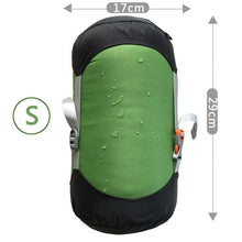 Load image into Gallery viewer, 5 sizes Outdoor Sleeping Bag Pack Compression Stuff Sack Compression Sleeping Bag Storage Carry Bag Sleeping Bag Accessories