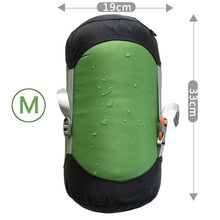 Load image into Gallery viewer, 5 sizes Outdoor Sleeping Bag Pack Compression Stuff Sack Compression Sleeping Bag Storage Carry Bag Sleeping Bag Accessories
