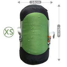 Load image into Gallery viewer, 5 sizes Outdoor Sleeping Bag Pack Compression Stuff Sack Compression Sleeping Bag Storage Carry Bag Sleeping Bag Accessories
