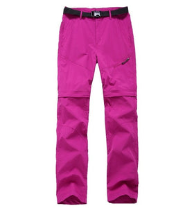 JACKSANQI Women Quick Dry Removable Pants Spring Summer Hiking Pants Brand Sport Outdoor Trouser Fishing Trekking Shorts RA067