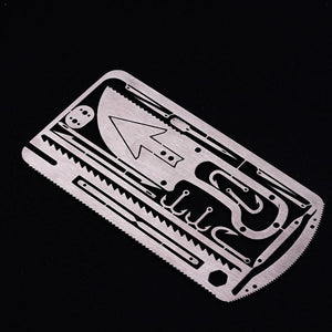 Dropshipping 22 in 1Camping Survival Card Pocket Multitool Camping Survival Card Knife Tactical Hunting Utility Knife Hand Tools