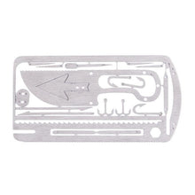 Load image into Gallery viewer, Dropshipping 22 in 1Camping Survival Card Pocket Multitool Camping Survival Card Knife Tactical Hunting Utility Knife Hand Tools
