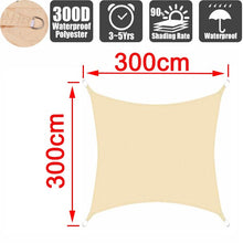 Load image into Gallery viewer, Summer outdoor waterproof anti-UV shade canvas Oxford cloth sunscreen rain cover garden courtyard awning 300D awning
