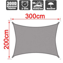 Load image into Gallery viewer, Summer outdoor waterproof anti-UV shade canvas Oxford cloth sunscreen rain cover garden courtyard awning 300D awning
