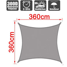 Load image into Gallery viewer, Summer outdoor waterproof anti-UV shade canvas Oxford cloth sunscreen rain cover garden courtyard awning 300D awning
