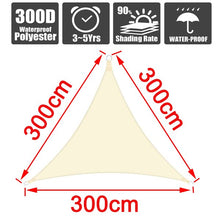 Load image into Gallery viewer, Summer outdoor waterproof anti-UV shade canvas Oxford cloth sunscreen rain cover garden courtyard awning 300D awning
