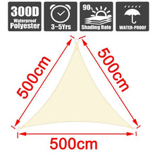Load image into Gallery viewer, Summer outdoor waterproof anti-UV shade canvas Oxford cloth sunscreen rain cover garden courtyard awning 300D awning
