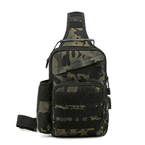 USB Camping Tactical Chest Bag Sling Backpack Military Army Shoulder Fishing Camping Hiking Bags Travel Outdoor Bag Sport XA177A
