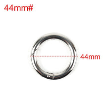 Load image into Gallery viewer, New 2 Pcs Multi-size O-Ring Buckles Round Push Gate Snap Open Hooks Spring Ring Key Carabiner Snap Key Chain Camping Purses
