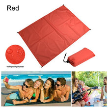Load image into Gallery viewer, Waterproof Outdoor Camping Mat Foldable Beach Blanket Picnic Mat Ground Sleeping Mattress Travel Moistureproof Tent Mat
