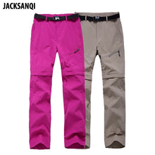 Load image into Gallery viewer, JACKSANQI Women Quick Dry Removable Pants Spring Summer Hiking Pants Brand Sport Outdoor Trouser Fishing Trekking Shorts RA067
